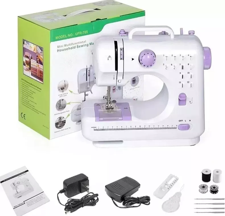 Maquina De Coser Multifuncional Portátil Domestica Ufr-505